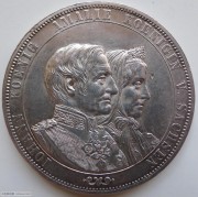 【德藏专卖】德国1872年萨克森金婚2泰勒