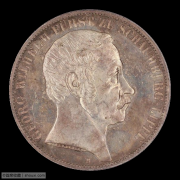 【德藏】德国1857年绍姆堡利普2泰勒银币 PCGS MS64
