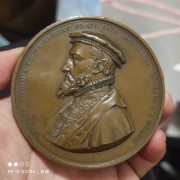 【德藏】1844年英国伦敦金融城大铜章 皇家交易所纪念大铜章