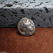 古希腊洛克里丰收女神德墨忒尔和小阿贾克斯半德银币