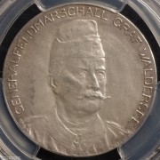 【德藏】德国1900年瓦德西将军侵华纪念银章 PCGS SP63