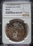 【德藏专卖】德国1795年班贝格大泰勒 NGC MS62