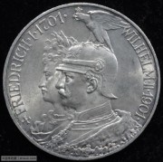 【德藏专卖】德国1901年普鲁士建国200周年5马克 UNC