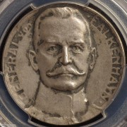 【德藏】德国1915年一战参谋长艾里希-冯-法尔肯海恩银章 PCGS SP63