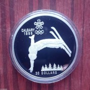 加拿大冬奥会自由式滑雪纪念银币