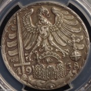 【德藏】德国1938年纽伦堡会议银章 PCGS SP66