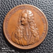 【德藏】1734年瑞士日内瓦第一任领事路易乐福特大铜章