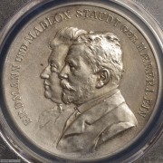 【德藏】德国1903年纽伦堡银婚纪念城市景观银章 PCGS SP63