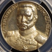 【德藏】德国1914年一战陆军上将兴登堡银章 PCGS SP62