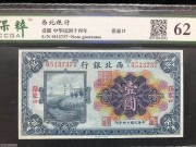 ★880元出 好品62分 西北银行 蓝1元 张家口