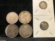 6枚 荷兰银币 女像卢比银币 男像卢比银币 美国银币