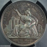 【德藏】瑞士1856年巴塞尔大地震500周年纪念大银章 PCGS SP65