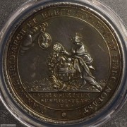 【德藏】德国1767年明斯特主教城堡宫殿奠基纪念银章 PCGS UNC