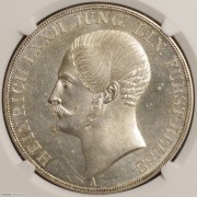 【德藏】德国1840年罗斯2泰勒银币 NGC MS62