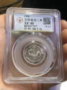 ★1350元出 公博XF40分“吉林戊申 中心2字”光绪银币