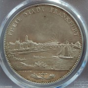 【德藏】德国1863年法兰克福城市景观2泰勒 PCGS MS62