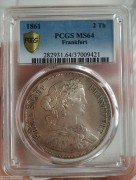【德藏】德国1861年法兰克福少女2泰勒 PCGS MS64