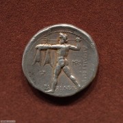 古希腊马其顿德米特里一世“胜利女神/波塞冬”四德银币