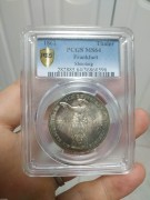 【德藏】德国1862年法兰克福射击节泰勒银币 PCGS MS64