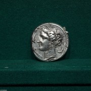 古希腊西西里岛恩泰拉城珀耳塞福涅-塔尼特银币