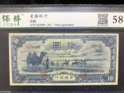 ★200元出 好品58分 蒙疆银行10元蓝色 骆驼背大佛