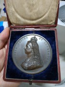 【德藏】英国1887年维多利亚登基50周年纪念大铜章 原盒