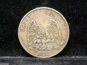 1872年 少见27克 天枰老鹰银币 无戳好品