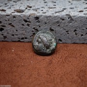 古希腊西西里岛特里普托勒摩斯与马铜币