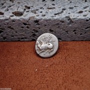 古希腊色雷斯地区阿布德拉狮鹫奥波银币