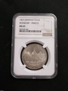 【德藏】德国1863年法兰克福王子会议泰勒 NGC MS65