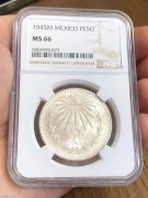 ★500元出 NGC66分 卷拆曝光 1945年 鹰洋银币