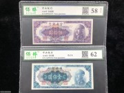 ★100元出 好品 带777 中央银行 紫色50元 蓝色100元