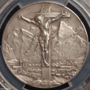【德藏】德国1930年耶稣受难记巡演纪念银章 卡尔歌茨作品 PCGS SP63