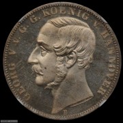 【德藏】德国1865年汉诺威橡树精制泰勒 NGC PF64CAM
