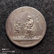 【德藏】1803年德国温馨家庭纪念大银章 42mm 名家Loos作品