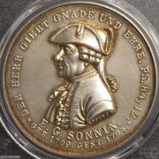 【德藏】德国1862年汉堡圣米歇尔教堂银章 PCGS SP63