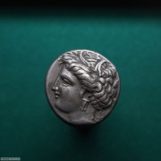 古希腊珀耳塞福涅与小阿贾克斯银币