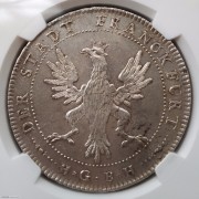 【德藏】德国1796年法兰克福鹰徽大泰勒银币 NGC MS63