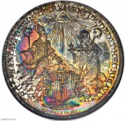 【德藏】德国1757年艾希施塔特宗座从缺老泰勒银币 NGC MS67*