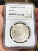 ★520元出 曝光1940年 鹰洋银币 美国NGC 66分
