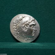 古希腊潘菲利亚亚历山大大力神银币
