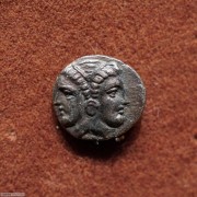 古希腊米西亚雅典娜和双面神奥波银币