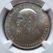 【全能菜鸟】德国1915年萨克森梅宁根3马克MS65