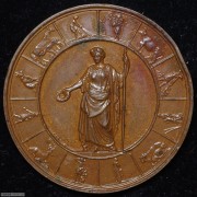 【德藏】德国19世纪农业题材女神铜章 Loos作品