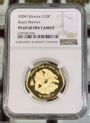 (少见)直布罗陀金币2004年二战胜利纪念金币