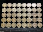 ★低于银价出 1917年—1935年老海峡 贰角银币 40枚