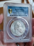【德藏】1871年德国符腾堡胜利泰勒 PCGS MS64