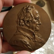 【德藏】德国1899年歌德诞辰150周年浮士德场景大铜章 沙夫作品