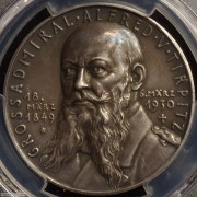【德藏】德国1930年海军上将提尔皮茨将军银章 卡尔歌茨作品 PCGS SP63