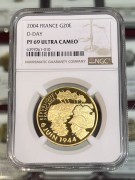 法国金币2004年诺曼底登陆60周年纪念金币